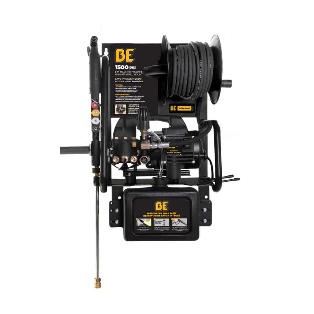 PCE 1,500 PSI 1.6 GPM 1.5 HP Electric Pressure Washer with Powerease Motor and Triplex Pump (P1515EPNW) BE