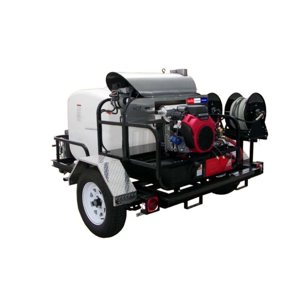 PCE Pressure Pro 5.5 GPM 4000 PSI Pro Super Skid Tow Pro Trailer (TR6012PRO 40HG) PP