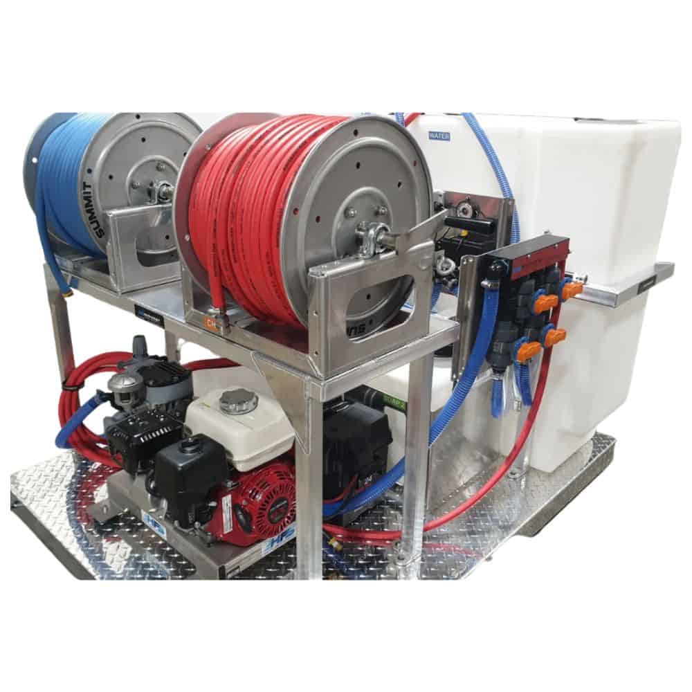 PCE Tsunami Soft Wash Skid System Honda GX200, Comet or AR Pump MWE PCE Tsunami Soft Wash Skid System Honda GX200, Comet or AR Pump MWE