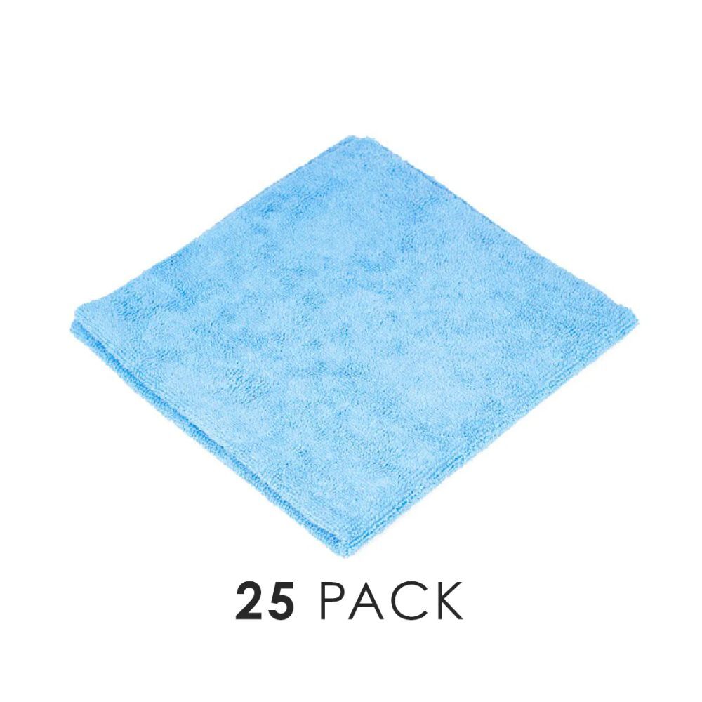 PCE Light Blue Edgeless 245 Microfiber Towels–Pack of 25 TRC