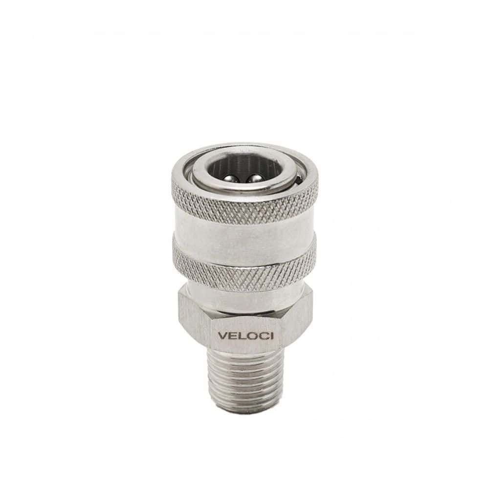 PCE Stainless Steel Coupler 14 MPT (24.0062) Veloci